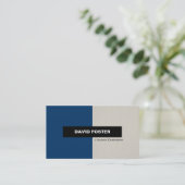 Audio Engineer - Simple Elegant Stylish Business Card (Standing Front)