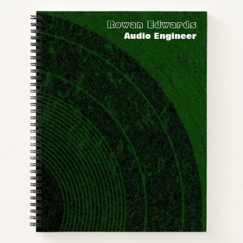 Audio Engineer Spiral Notebook