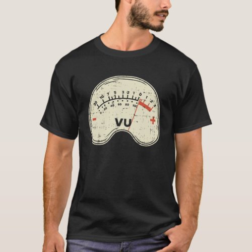 Audio Engineer Vu Meter for Audio Technician Sound T_Shirt