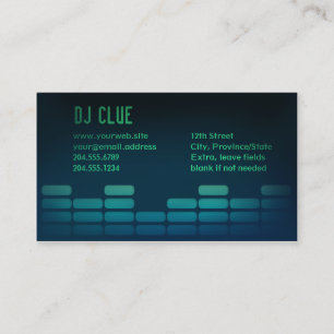 Audio EQ / Mixer / DJ Business Card