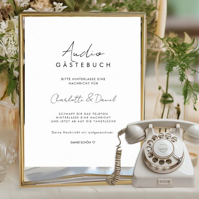 Audio Gästebuch | Telefon Gästebuch  Poster (Creator Uploaded)