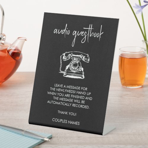 Audio Guest Book Wedding Sign