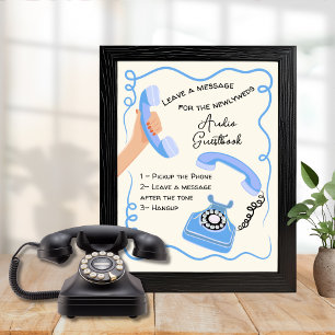 Audio guestbook message doodle whimsical sign