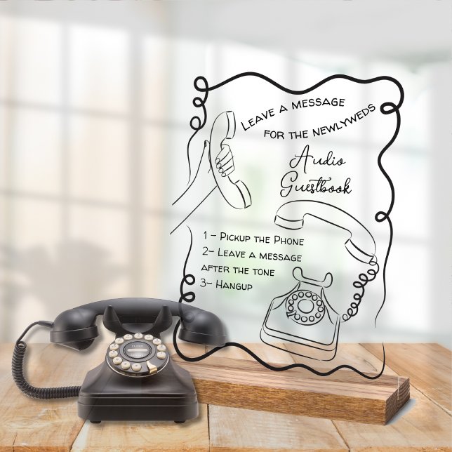 Audio guestbook message for wedding sign (Creator Uploaded)