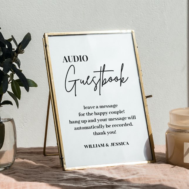 Audio Guestbook | Phone Message Guest Book Sign (Creator Uploaded)