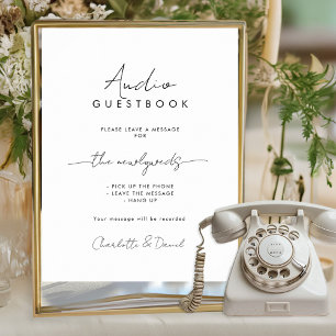 Audio Guestbook Phone Message Guest Book Sign