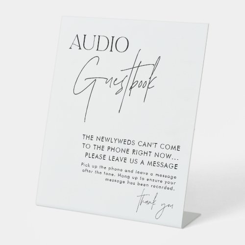 Audio Guestbook Sign  Modern Minimalist Wedding 