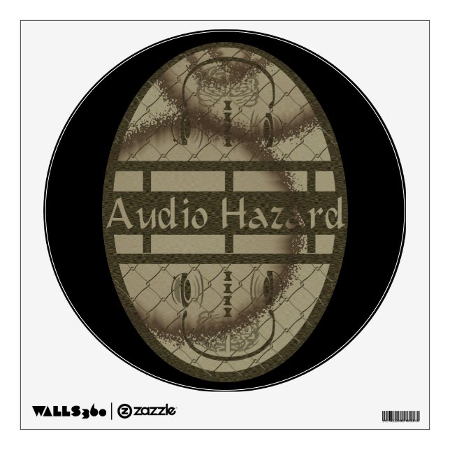 Audio Hazard Wall Sticker (Front)