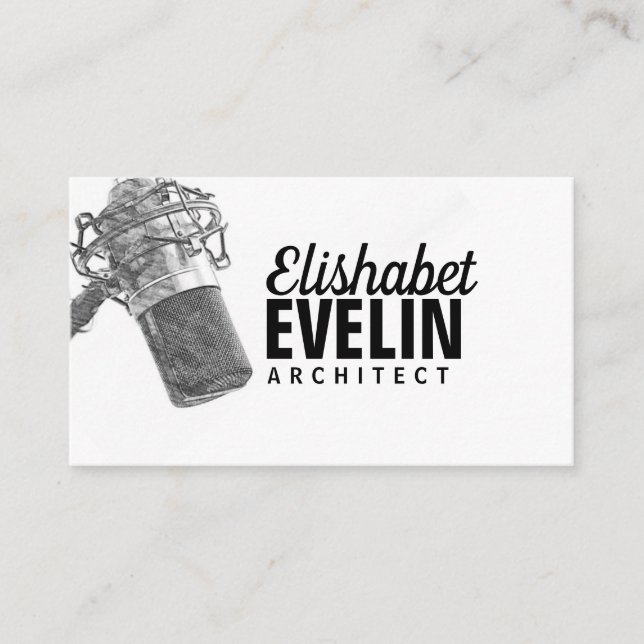 audio microphone g567 business card (Front)