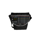 Audio Mixer pattern Messenger Bag (Front)
