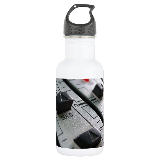 Audio Mixer Stainless Steel Water Bottle (Front)
