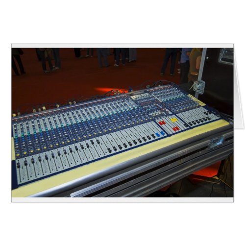 audio mixing console _ sound board