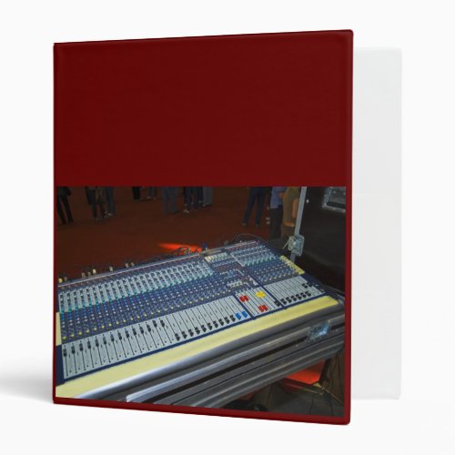 audio mixing console _ sound board binder