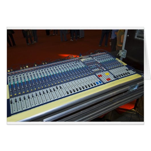 audio mixing console - sound board cards (Front Horizontal)