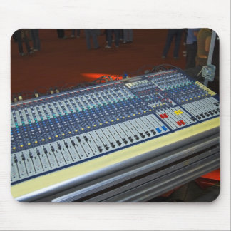 audio mixing console - sound board mouse pad