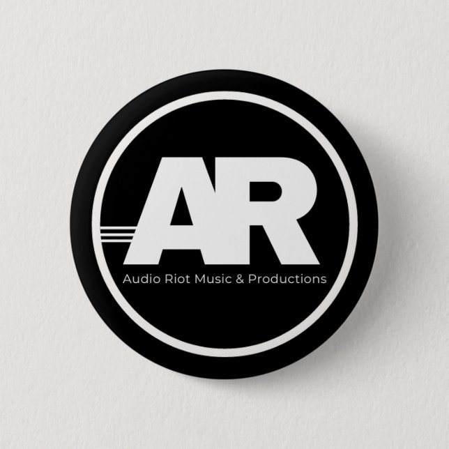 Audio Riot Logo Circle Pin (Front)