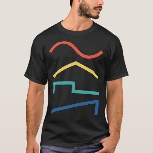 Audio Sine Waves _ Oscillator Waveforms Synth Play T_Shirt