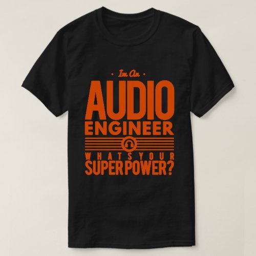 AudioSound Engineer BlackOrange T_Shirt