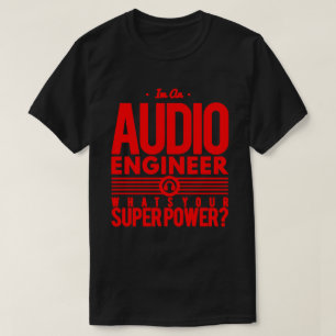 Audio/Sound Engineer Black/Red Men's Pro Tools T-Shirt