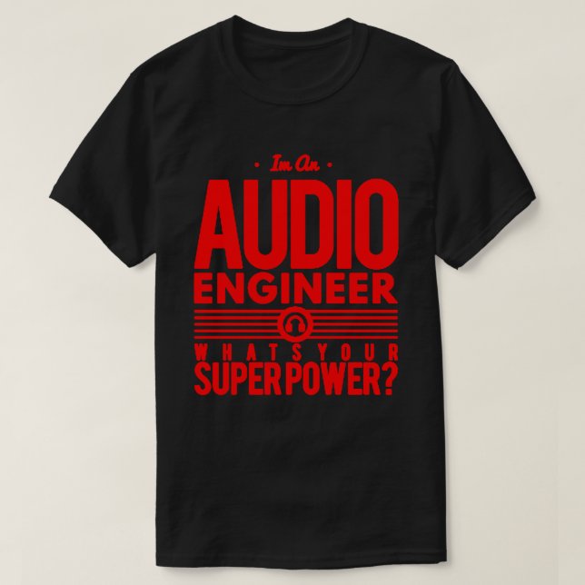 Audio/Sound Engineer Black/Red Men's Pro Tools T-Shirt (Design Front)