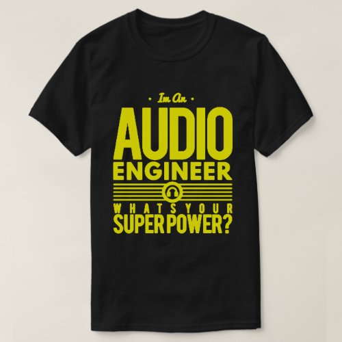 AudioSound Engineer BlackYellow T_Shirt