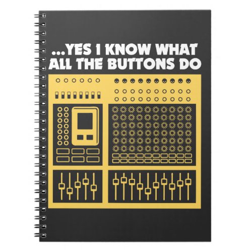 Audio Sound Engineer _ Music DJ Turntable Notebook
