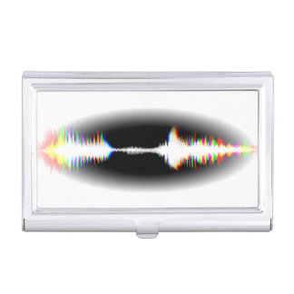 Audio sound wave design business card case
