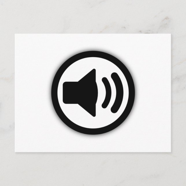 Audio Speaker Postcard (Front)