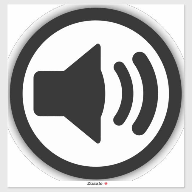 Audio Speaker Sticker (Sheet)