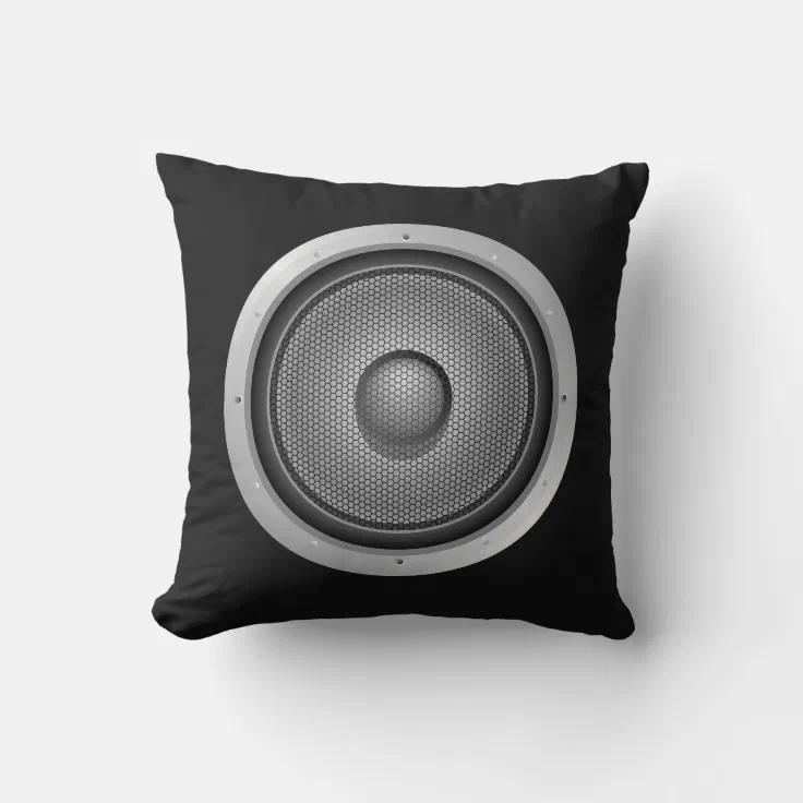 Audio Speaker Throw Pillow Zazzle
