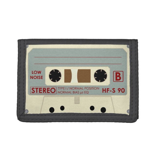 Audio tape cassette trifold wallet (Front)