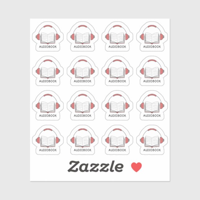 Audiobook Headphones Reminder Readers Bujo Planner Sticker (Sheet)