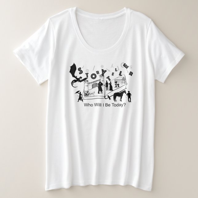 Audiobook Narrator Storyteller Tee - scoop neck (Design Front)