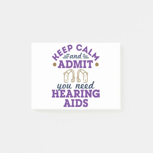 Audiologist Audiology Funny Need Hearing Aids Post_it Notes