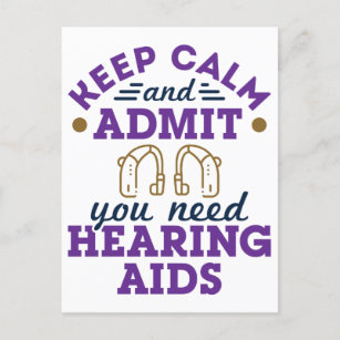Audiologist Audiology Funny Need Hearing Aids Postcard