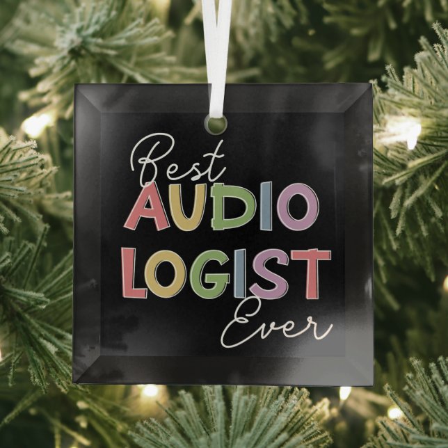 Audiologist Doctor of Audiology Graduation Gifts  Glass Ornament (Insitu)