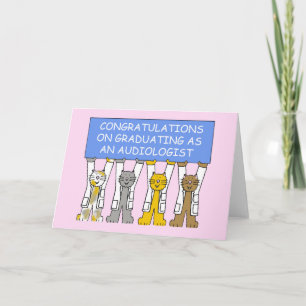 Audiologist Graduation Congratulations Card