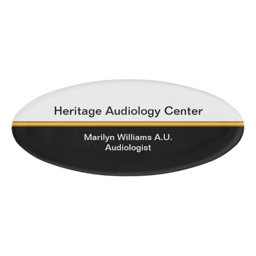 Audiologist Hearing Center Name Tag