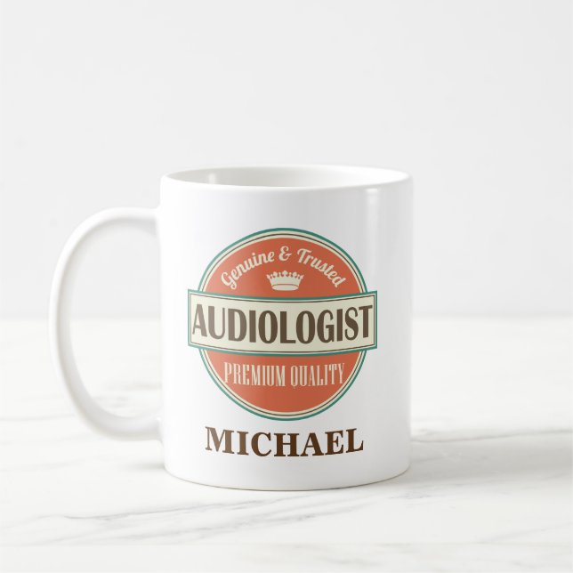 Audiologist Personalized Office Mug Gift (Left)