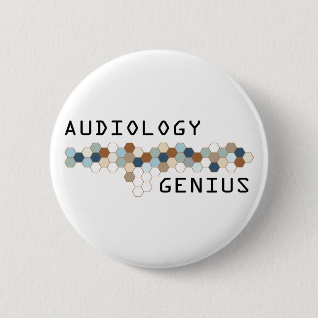 Audiology Genius Pinback Button (Front)