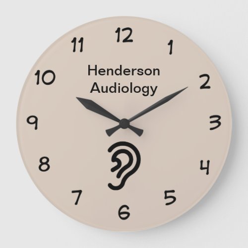 Audiology Office Waiting Room Large Clock