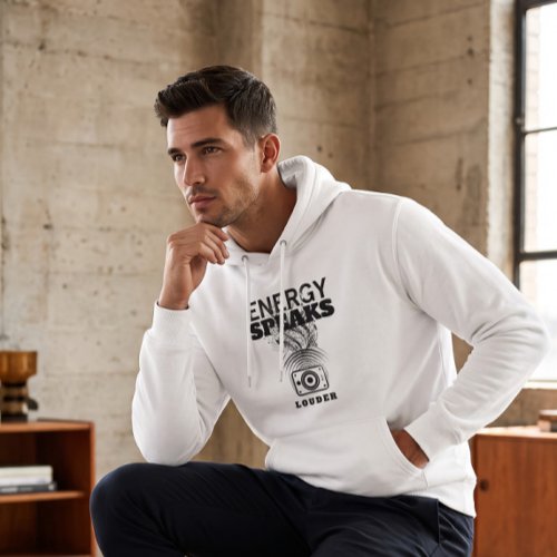 Audiophile Soundwave Speaker Energy Speaks Louder Hoodie