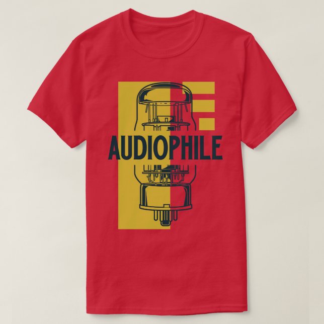 Audiophile Vacuum tube T-Shirt (Design Front)