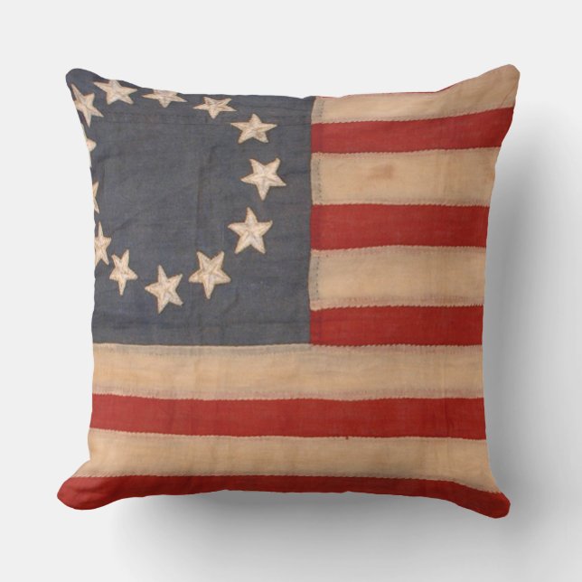 audiophiliacs.com ALL AMERICAN FLAG WAVER pillow (Front)
