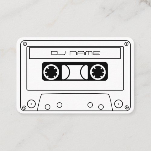 Audiotape Cassette DJ Business Card
