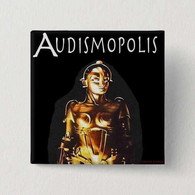 Audismopolis Pinback Button (Front)