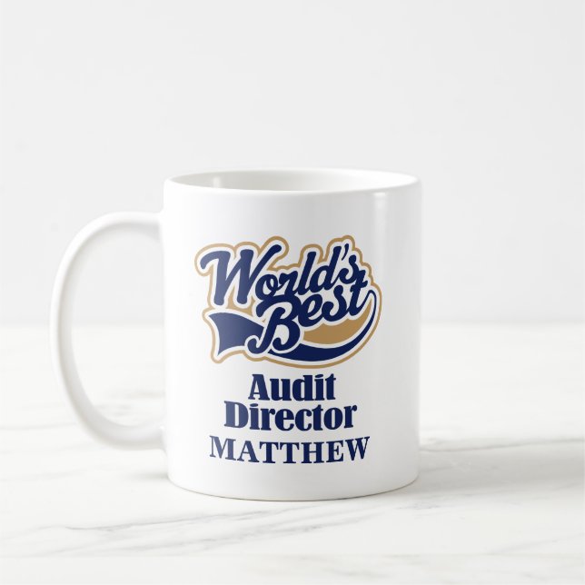 Audit Director Personalized Mug Gift (Left)