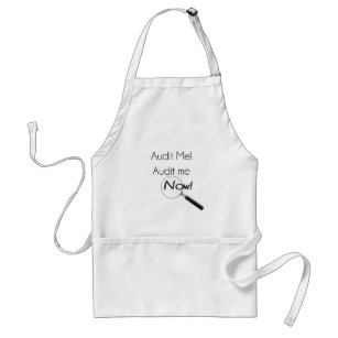 Audit me! adult apron
