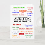 Auditor Birthday | Auditing Swear Words | Joke Card