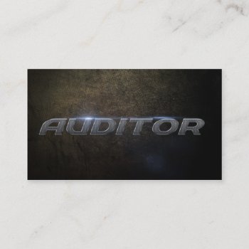 Auditor Business Card by KeyholeDesign at Zazzle